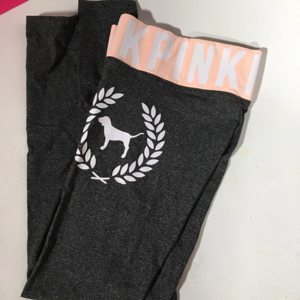 NWT pink grey yoga leggings xs